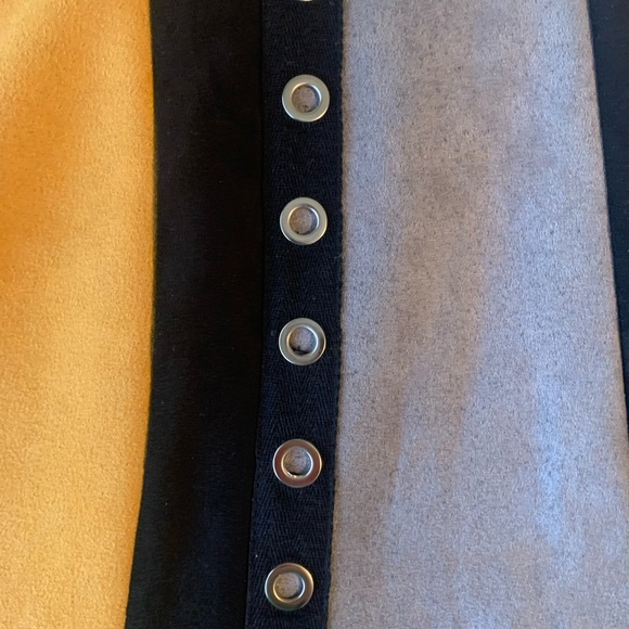 YAL size medium suede  colorful stripe skirt - Picture 2 of 4